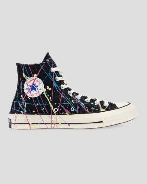 Zapatillas Altas Converse Chuck 70 Archive Print Paint Splatter Negras | CV-902SFR