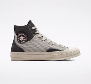 Zapatillas Altas Converse Chuck 70 Crafted Lona Marrones | CV-104FUX