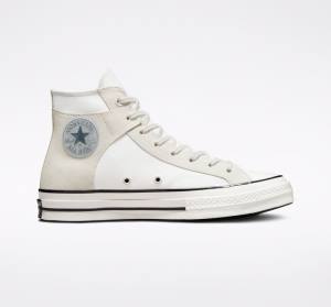 Zapatillas Altas Converse Chuck 70 Crafted Lona Blancas Negras | CV-548XJM