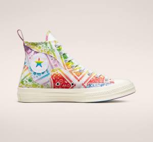 Zapatillas Altas Converse Chuck 70 Pride Blancas Rojas | CV-904TOV