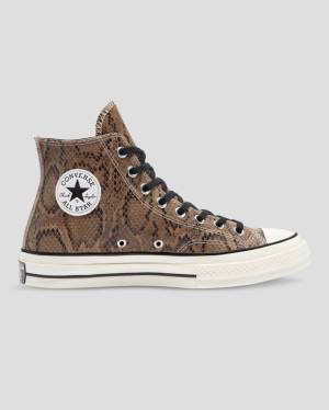 Zapatillas Altas Converse Chuck 70 Reptile Gamuza Marrones | CV-156DOU