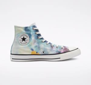 Zapatillas Altas Converse Chuck Taylor All Star Tie-Dye Multicolor Negras | CV-215FCK