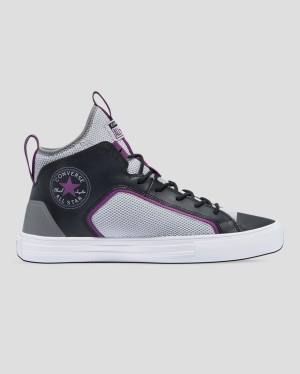 Zapatillas Altas Converse Chuck Taylor All Star Ultra Dramatic Nights Gris Negras | CV-538TPR