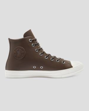 Zapatillas Altas Converse Chuck Taylor All Star Seasonal Cuero Marrones | CV-709XRO