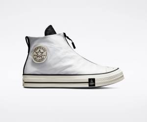 Zapatillas Altas Converse Joshua Vides Chuck 70 Blancas Negras | CV-328BXY