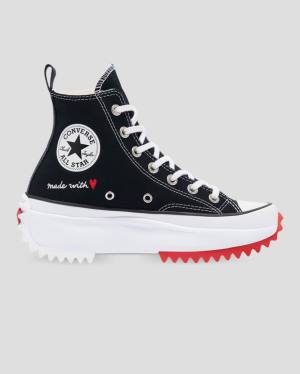 Zapatillas Altas Converse Run Star Hike Love Thread Negras | CV-107NWH