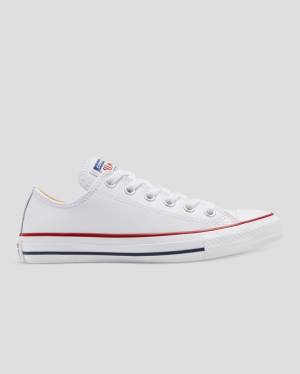 Zapatillas Bajas Converse Chuck Taylor All Star Cuero Blancas | CV-325FLN