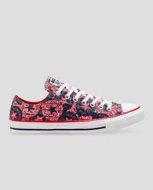 Zapatillas Bajas Converse Chuck Taylor All Star Logo Replay Rojas Negras | CV-493CAH