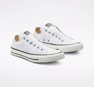 Zapatillas Bajas Converse Chuck Taylor All Star Slip Blancas Negras Blancas | CV-547IDB