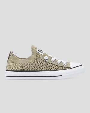 Zapatillas Bajas Converse Chuck Taylor All Star Shoreline Knit Slip Verde | CV-819ABH