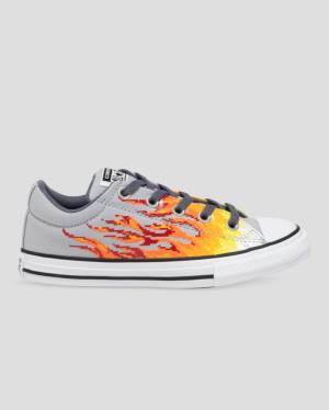 Zapatillas Bajas Converse Chuck Taylor All Star Calle Digi Flame Gris Amarillo | CV-965HBX