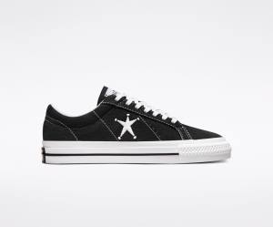 Zapatillas Bajas Converse Stussy One Star Negras Blancas | CV-385RPL