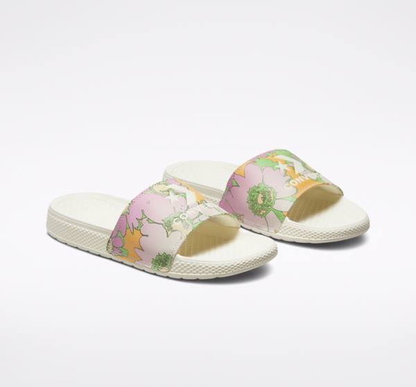 Sandalias Converse All Star Chanclas Crafted Florals Mango Rosas | CV-296SEM