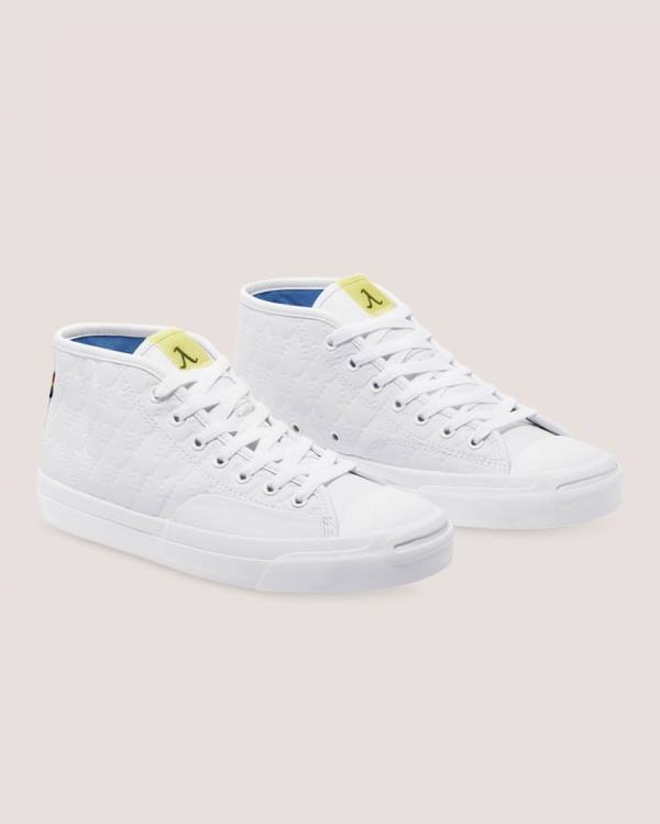 Zapatillas Altas Converse Alexis Sablone Pride Jack Purcell Pro Blancas | CV-746IYL