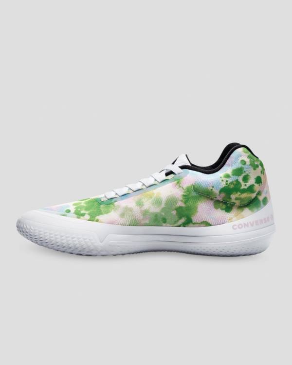 Zapatillas Altas Converse All Star Pro BB Evo Petal To The Metal Blancas Rosas Verde | CV-871XWC