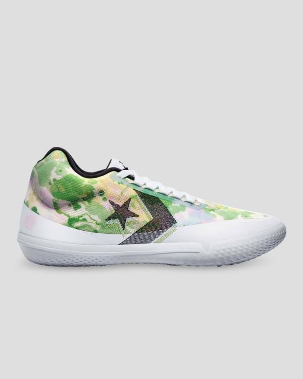 Zapatillas Altas Converse All Star Pro BB Evo Petal To The Metal Blancas Rosas Verde | CV-871XWC