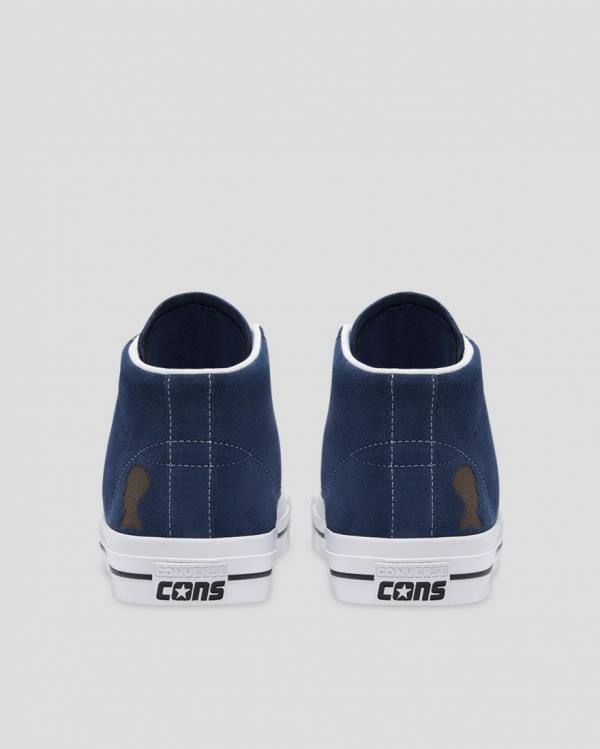 Zapatillas Altas Converse CONS One Star Pro Ben Raemers Foundation Azules | CV-651HNQ