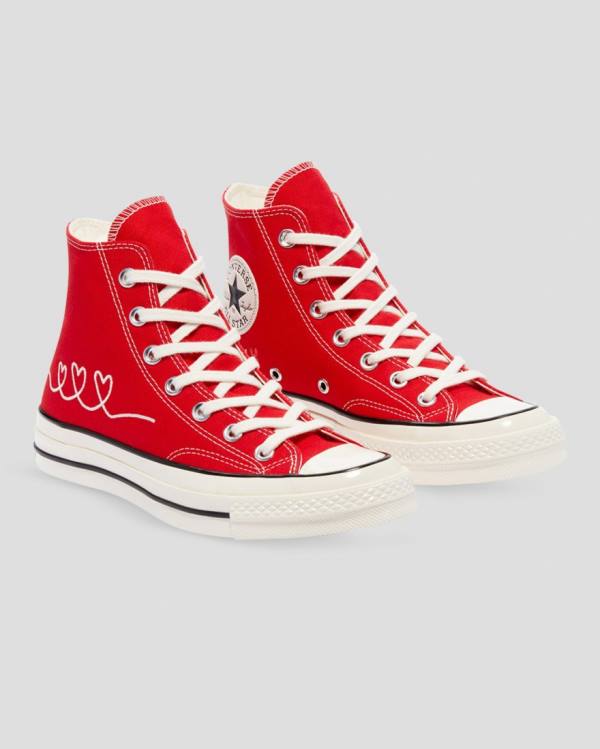 Zapatillas Altas Converse Chuck 70 Love Thread Rojas | CV-630JPN