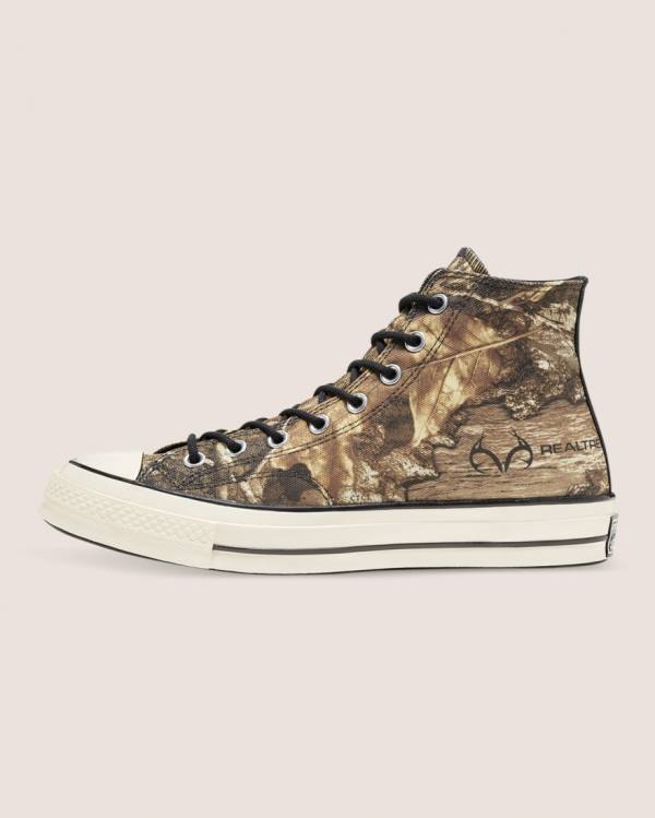 Zapatillas Altas Converse Chuck 70 Realtree Edge Camo Print Utility Marrones | CV-401JYX