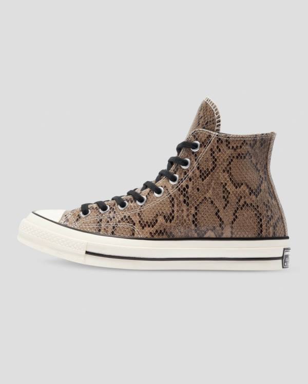 Zapatillas Altas Converse Chuck 70 Reptile Gamuza Marrones | CV-165WNL