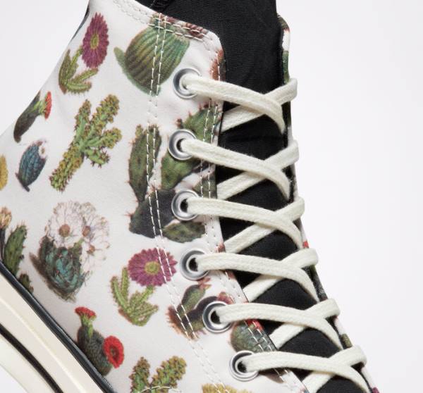 Zapatillas Altas Converse Chuck 70 Succulents Negras | CV-123ASG