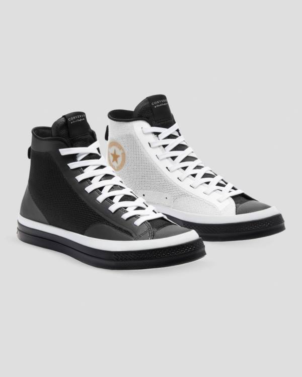 Zapatillas Altas Converse Chuck 70 Then & Now Negras Blancas | CV-483EBD