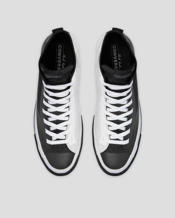 Zapatillas Altas Converse Chuck 70 Then & Now Negras Blancas | CV-483EBD