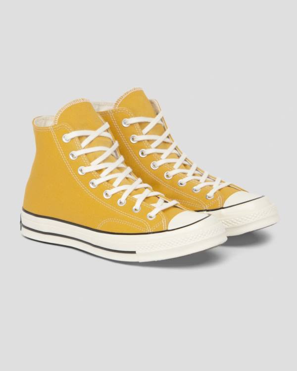 Zapatillas Altas Converse Chuck 70 Vintage Lona Amarillo | CV-346PAK