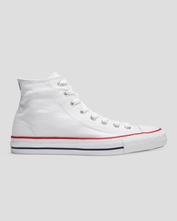 Zapatillas Altas Converse Chuck Taylor All Star Pro Lona Blancas | CV-120RHP