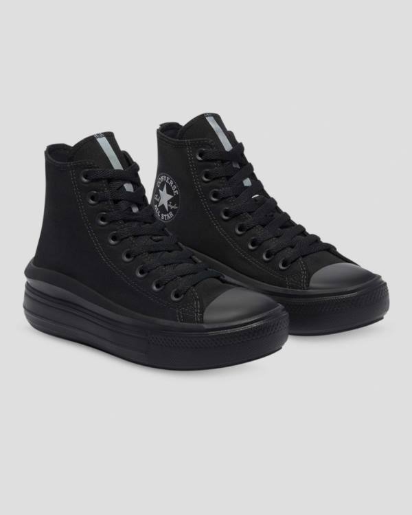 Zapatillas Altas Converse Chuck Taylor All Star Move Festival Plataforma Negras | CV-176WXB