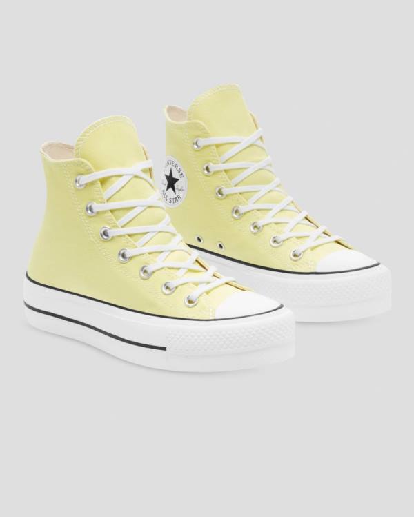 Zapatillas Altas Converse Chuck Taylor All Star Lift Seasonal Colour Amarillo | CV-179AYO