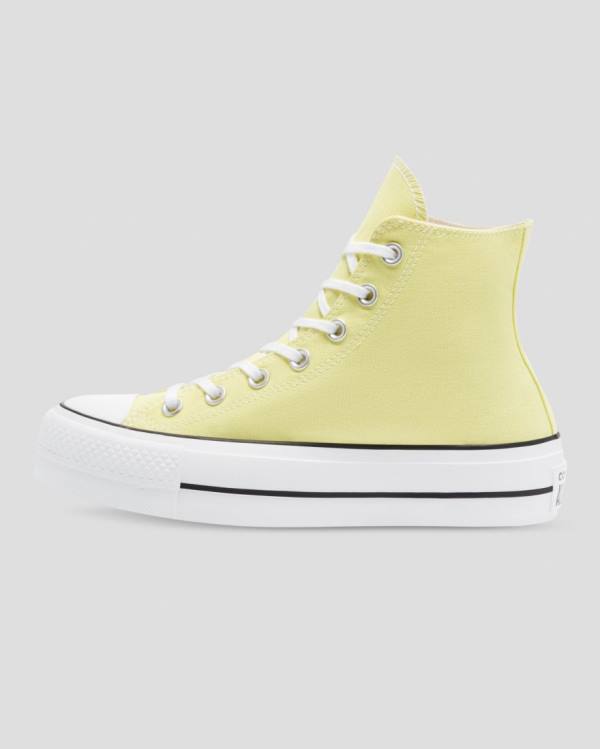 Zapatillas Altas Converse Chuck Taylor All Star Lift Seasonal Colour Amarillo | CV-179AYO