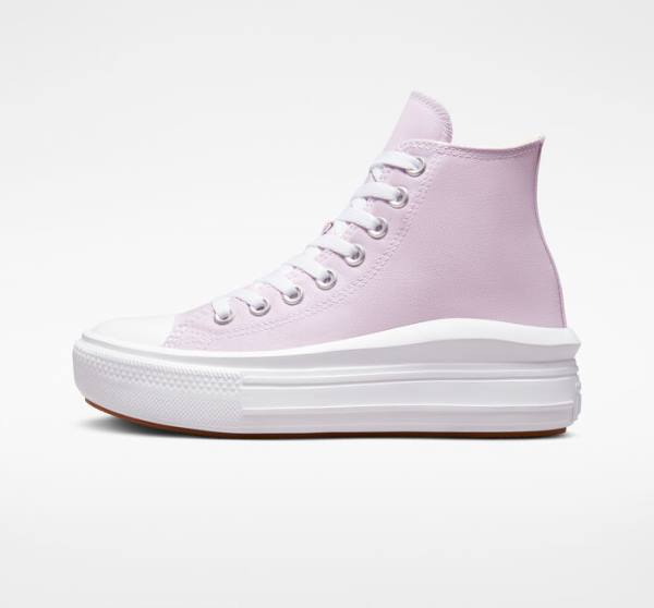 Zapatillas Altas Converse Chuck Taylor All Star Move Plataforma Seasonal Color Blancas Blancas | CV-192GMA