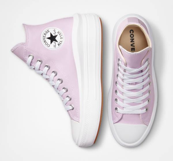 Zapatillas Altas Converse Chuck Taylor All Star Move Plataforma Seasonal Color Blancas Blancas | CV-192GMA