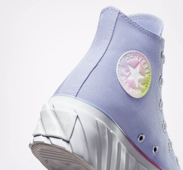 Zapatillas Altas Converse Chuck Taylor All Star 2X Lift Plataforma Pastel Gradient Azules Blancas | CV-216BPU