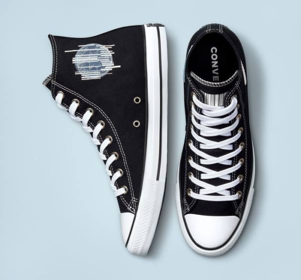 Zapatillas Altas Converse Chuck Taylor All Star Translucent Barcode Negras Blancas | CV-235TLH