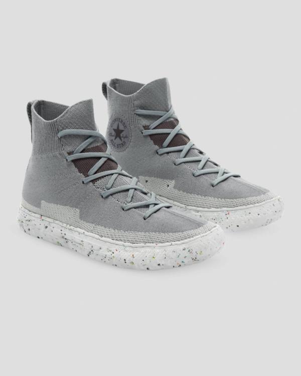 Zapatillas Altas Converse Chuck Taylor All Star Renew Crater Knit Gris | CV-274NFR