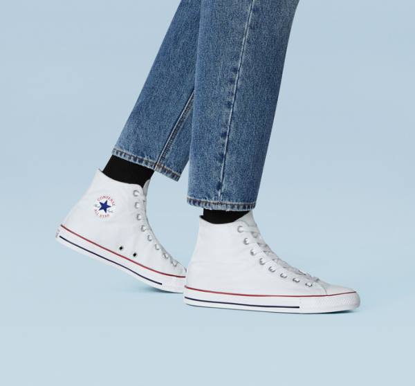 Zapatillas Altas Converse Chuck Taylor All Star White Blancas | CV-305DLS