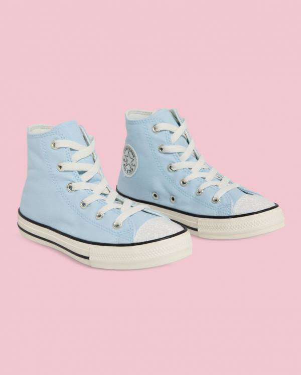 Zapatillas Altas Converse Chuck Taylor All Star UV Glitter Azules | CV-321QSV