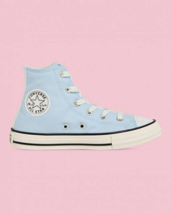 Zapatillas Altas Converse Chuck Taylor All Star UV Glitter Azules | CV-321QSV