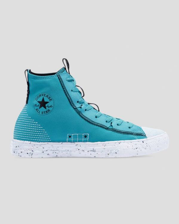 Zapatillas Altas Converse Chuck Taylor All Star Crater Renew Knit Azules | CV-387OGP