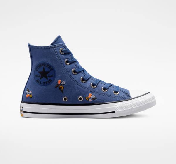 Zapatillas Altas Converse Chuck Taylor All Star We Are Stronger Together Azules Indigo | CV-387VES