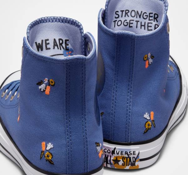 Zapatillas Altas Converse Chuck Taylor All Star We Are Stronger Together Azules Indigo | CV-465LFU