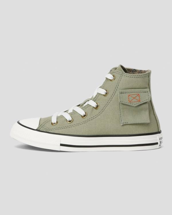 Zapatillas Altas Converse Chuck Taylor All Star Pocket Camp Verde | CV-563KMC