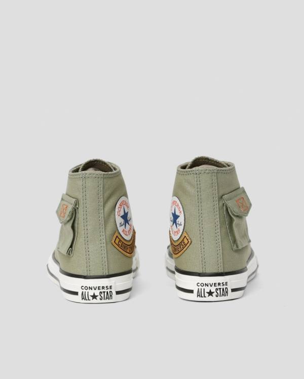 Zapatillas Altas Converse Chuck Taylor All Star Pocket Camp Verde | CV-563KMC