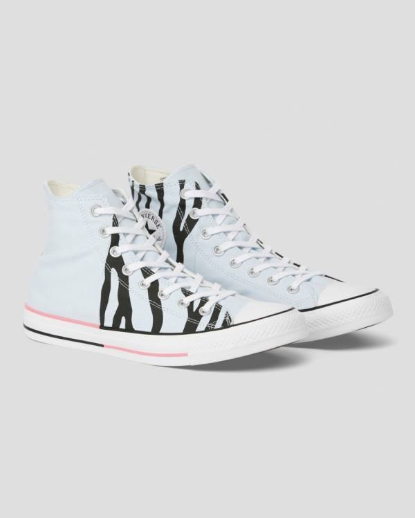 Zapatillas Altas Converse Chuck Taylor All Star Sun Blocked Icon Print Azules | CV-603MDJ