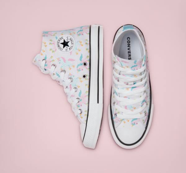 Zapatillas Altas Converse Chuck Taylor All Star Unicons Blancas Multicolor Blancas | CV-697PAX