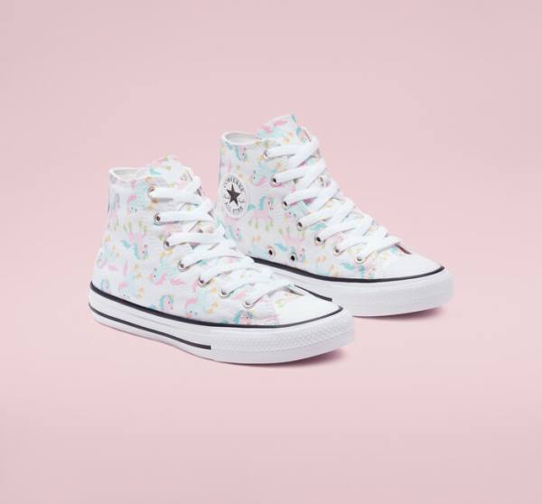 Zapatillas Altas Converse Chuck Taylor All Star Unicons Blancas Multicolor Blancas | CV-697PAX