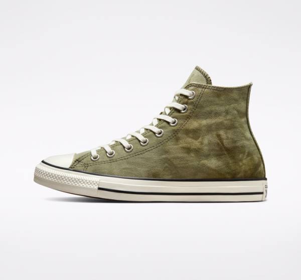 Zapatillas Altas Converse Chuck Taylor All Star Washed Lona Verde Menta | CV-709IKQ