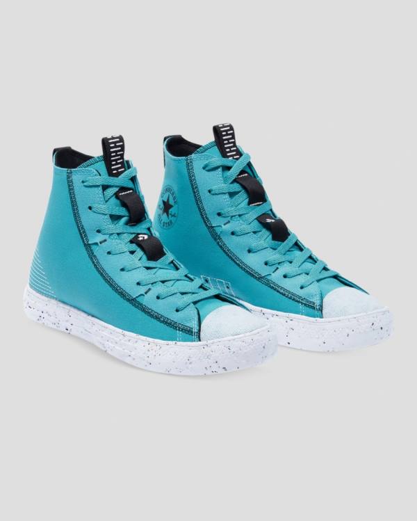 Zapatillas Altas Converse Chuck Taylor All Star Crater Renew Knit Azules | CV-730QHZ